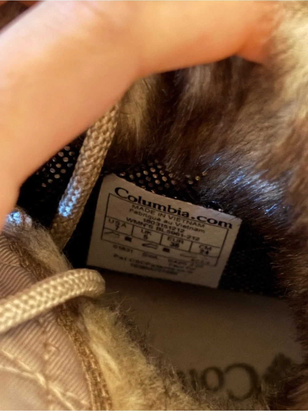 Columbia Quilted Faux-Fur Lined Winter Boots in Taupe
